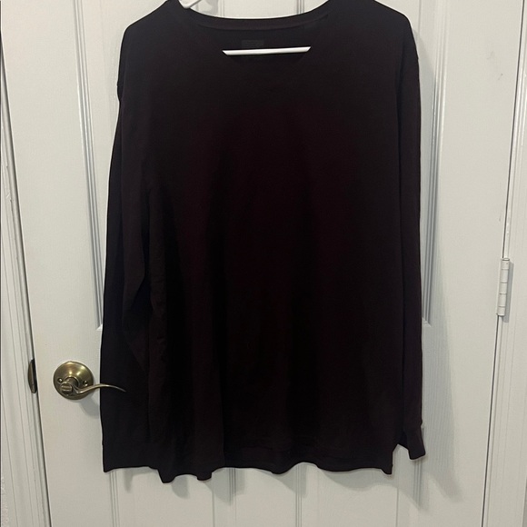 32 Degrees Heat Men's Long Sleeve Tee - Maroon - Picture 1 of 3